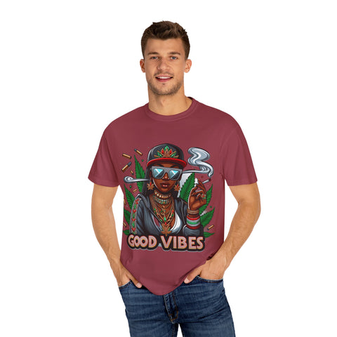 Good Vibes Unisex Garment-Dyed T-Shirt
