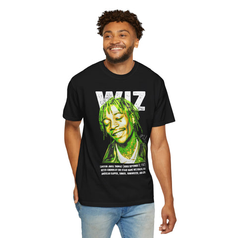 Unisex Garment-Dyed T-Shirt - Celebrate Wiz Khalifa's Legacy - Vibrant Graphic Tee
