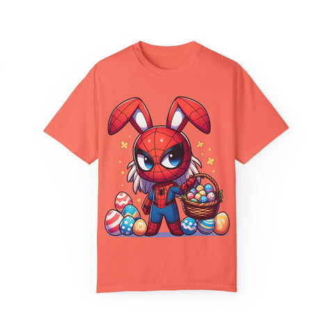 Easter Bunny Superhero T-Shirt - Unisex Garment-Dyed Tee