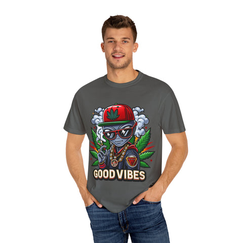 Good Vibes Unisex T-Shirt - Stylish Garment-Dyed Tee for Chill Moments