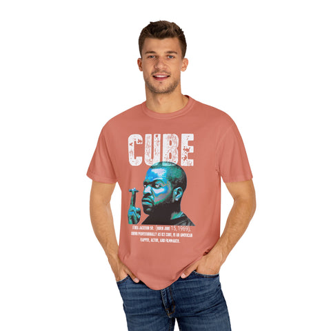 Vintage Cube Unisex Garment-Dyed T-Shirt | Retro Hip Hop Tee