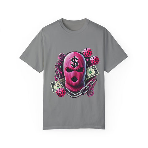 Unisex Garment-Dyed Graphic T-Shirt - Cash Rules Design