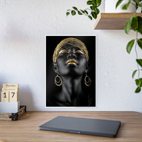 Elegant Black & Gold Wall Art Poster - Inspirational Home Decor