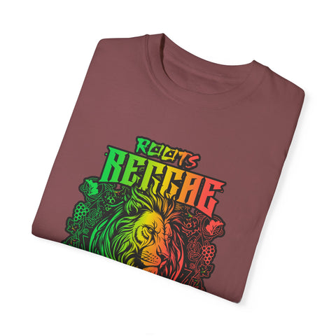 Unisex Garment-Dyed Reggae T-Shirt - Feel the Rhythm Graphic Tee for Music Lovers