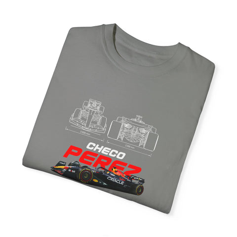 Checo Pérez Unisex Garment-Dyed T-Shirt - Formula 1 Racing Tee