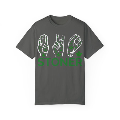 Unisex Stoner T-Shirt - Stylish Garment-Dyed Tee for Chill Vibes