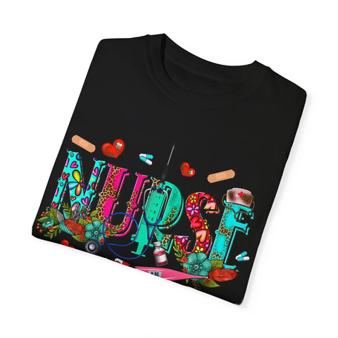 Colorful Nurse Graphic Unisex T-shirt - Perfect Gift for Healthcare Heroes
