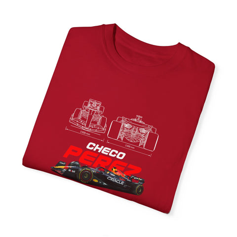 Checo Pérez Unisex Garment-Dyed T-Shirt - Formula 1 Racing Tee