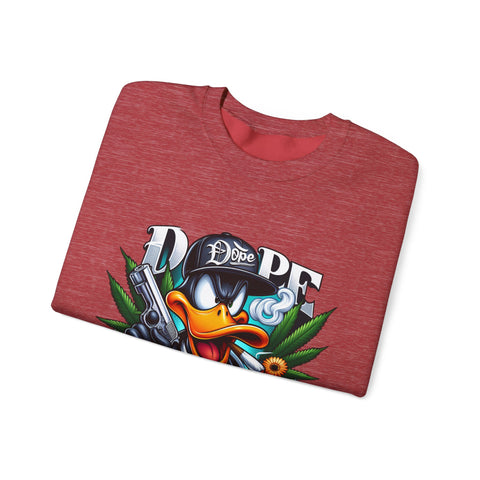 Cool Duck Graphic Crewneck Sweatshirt - Unisex Heavy Blend™ - DOPE Design