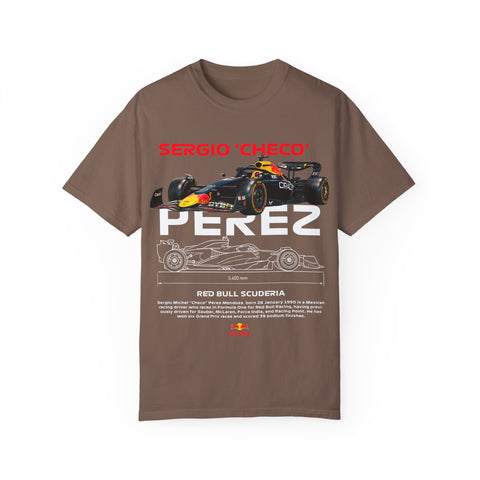 Sergio 'Checo' Perez Unisex Garment-Dyed T-Shirt - Red Bull Racing Fan Tee