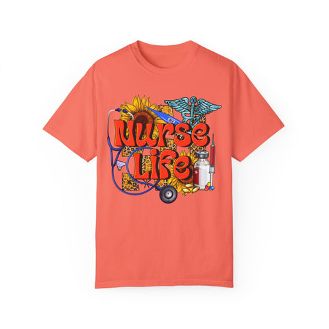 Nurse Life T-Shirt - Garment-Dyed Tee for Healthcare Heroes