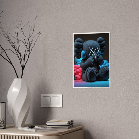 Modern Art Gloss Poster | Trendy Elephant Wall Art for Home Decor