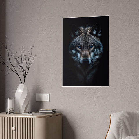 Majestic Wolf Gloss Poster | Stunning Wall Art for Nature Lovers