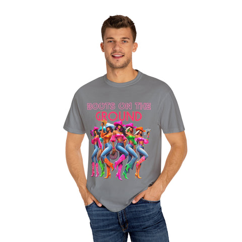Boots on the Ground Unisex T-Shirt - Fun & Vibrant Graphic Tee for Fashion Lovers