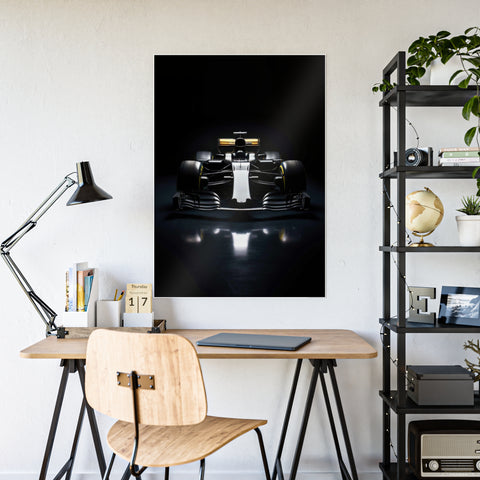 Sleek F1 Race Car Gloss Poster - Perfect for Auto Enthusiasts and Home Decor