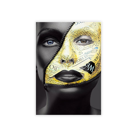Artistic Gloss Poster - Contemporary Face Design for Home Decor