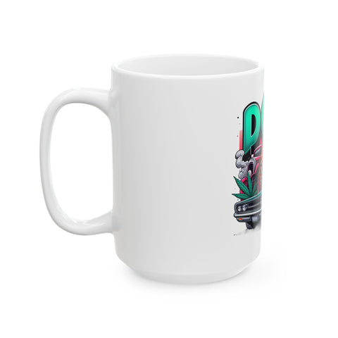 Dope Cartoon Mug - Retro Style Ceramic Coffee Cup (11oz & 15oz)