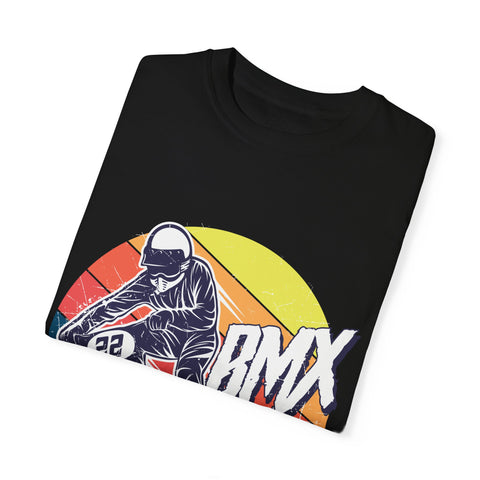 BMX Rider Graphic T-Shirt - Unisex Garment-Dyed Tee for Cycling Enthusiasts