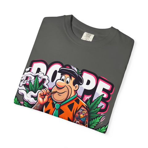 Retro Cool Unisex Garment-Dyed T-Shirt - 'Dope' Graphic with Classic Car
