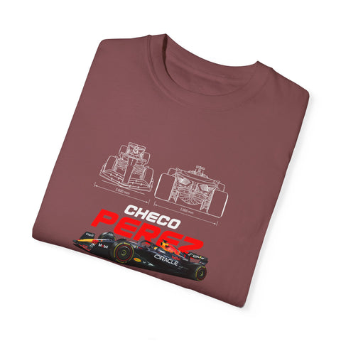 Checo Pérez Unisex Garment-Dyed T-Shirt - Formula 1 Racing Tee