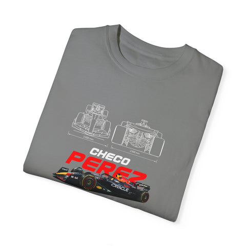 Checo Pérez Unisex Garment-Dyed T-Shirt - Formula 1 Racing Tee