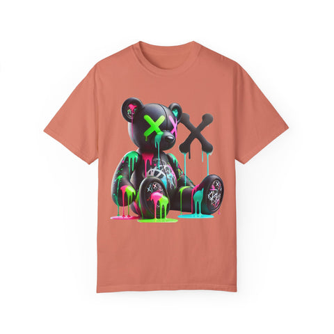 Graffiti Bear Unisex Garment-Dyed T-Shirt