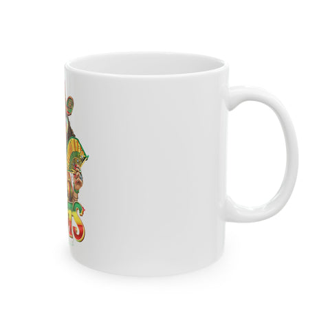 Colorful Bohemian Ceramic Mug – Perfect for Coffee Lovers