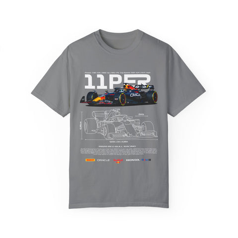 Racing-Inspired Unisex Garment-Dyed T-Shirt - 11P23 Design