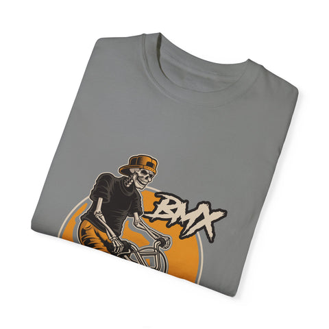 BMX Rider Graphic T-Shirt - Unisex Garment-Dyed Tee for Cycling Enthusiasts