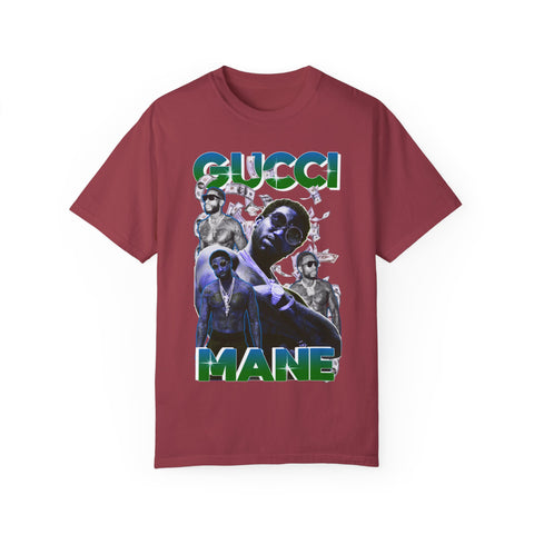 Unisex Garment-Dyed T-shirt - Gucci Mane Graphic Tee
