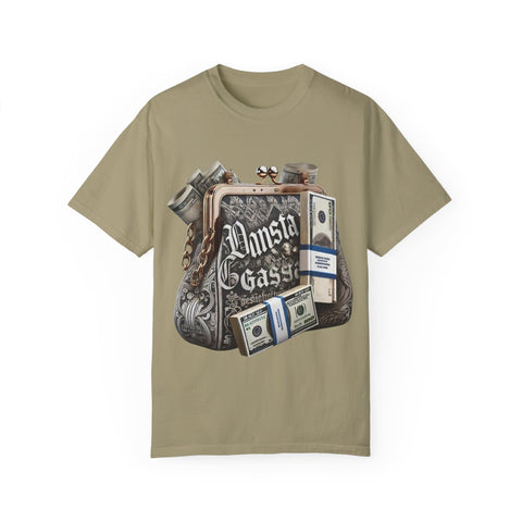 Gangsta Money Bag T-Shirt - Unisex Garment-Dyed Tee