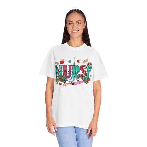 Colorful Nurse Graphic Unisex T-shirt - Perfect Gift for Healthcare Heroes