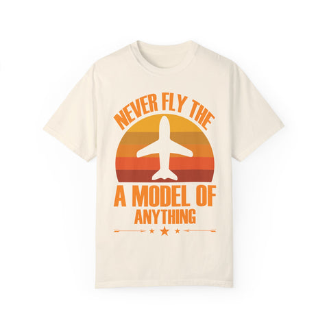 Vintage-Inspired Travel T-Shirt - "Never Fly the A Model of Anything"
