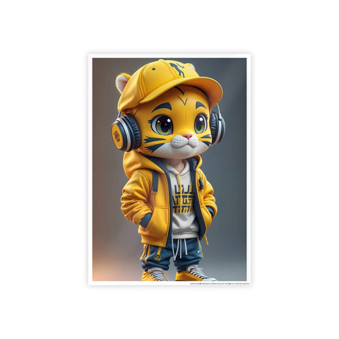 Cool Tiger Art Gloss Poster - Stylish Wall Decor for Animal Lovers