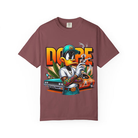 Dope Duck Graphic Unisex T-Shirt – Cool Casual Wear for Car Lovers & Street Style Enthusiasts