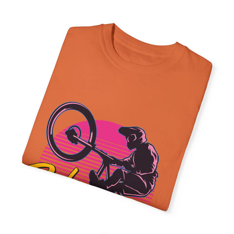 Ride Hard Unisex Garment-Dyed T-Shirt - Perfect for Cyclists & Outdoor Enthusiasts