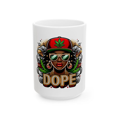 Dope Design Ceramic Mug - 11oz & 15oz - Perfect Gift for Coffee Lovers & Trendsetters