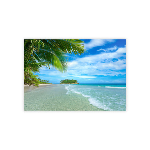 Tropical Beach Gloss Poster - Scenic Wall Art for Home Decor