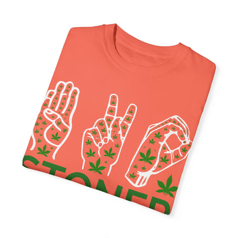Unisex Stoner T-Shirt - Stylish Garment-Dyed Tee for Chill Vibes