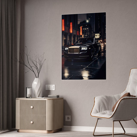Luxury Car Gloss Poster - Elegant Urban Decor