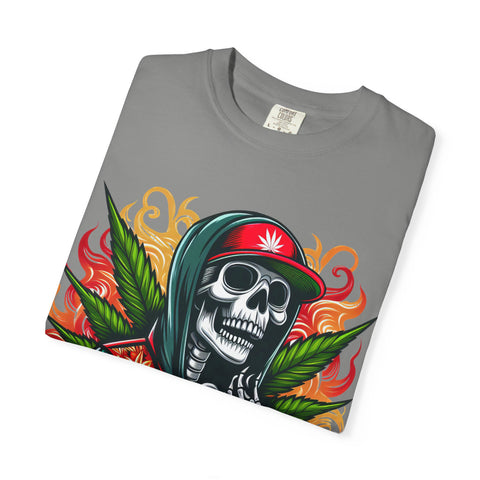Chill Vibes Skull Graphic T-Shirt – Unisex Garment-Dyed Tee