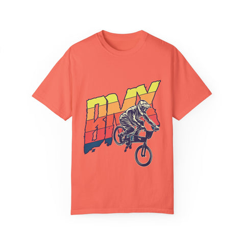 BMX Rider Unisex Garment-Dyed T-Shirt | Retro Cycling Style