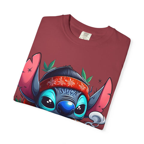 Vibrant Cartoon T-Shirt with Chill Vibe - Unisex Garment-Dyed Tee