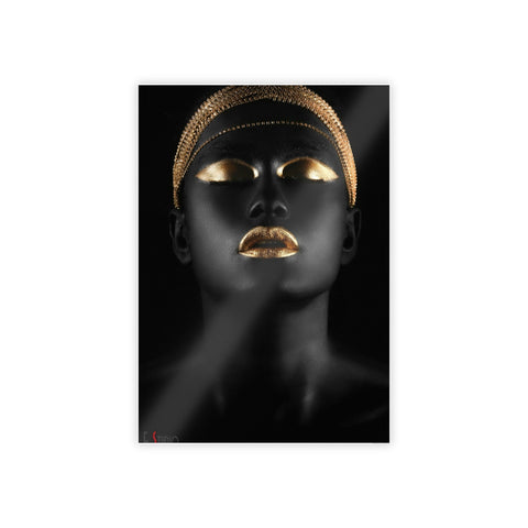 Elegant Gloss Poster - Black and Gold Art Print for Home Decor