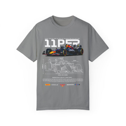 Racing-Inspired Unisex Garment-Dyed T-Shirt - 11P23 Design