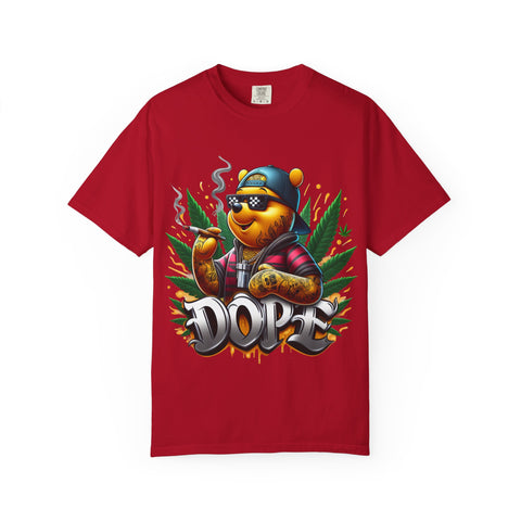 Cool Cannabis Bear Unisex T-Shirt - 'DOPE' Design
