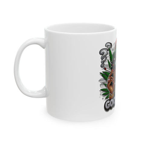 Good Vibes Ceramic Mug - 11oz & 15oz Coffee Cup for Tea Lovers and Herbal Enthusiasts