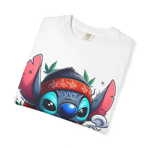 Vibrant Cartoon T-Shirt with Chill Vibe - Unisex Garment-Dyed Tee