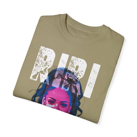 Riri Unisex Garment-Dyed T-Shirt - Trendy Graphic Tee for Music Lovers
