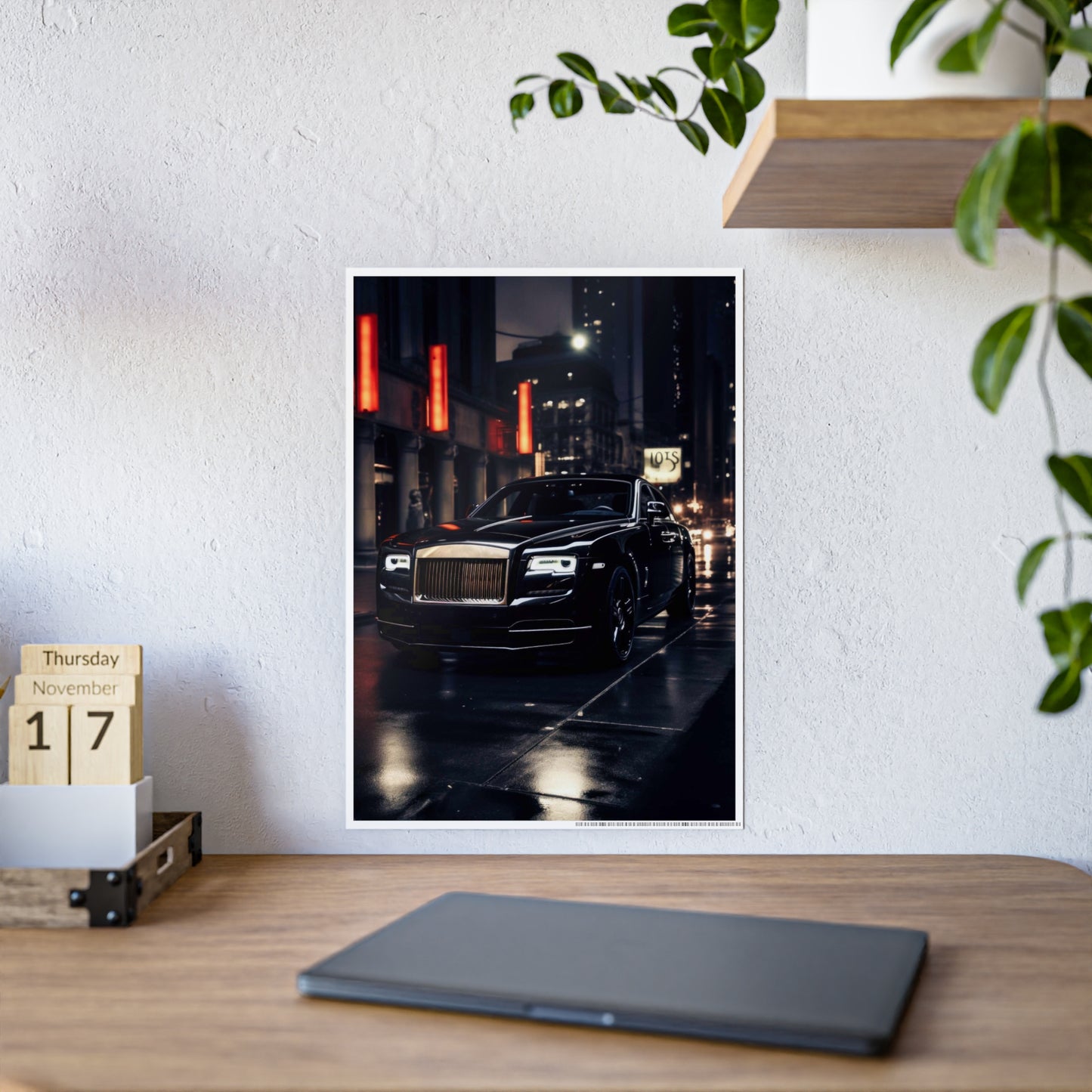 Luxury Car Gloss Poster - Elegant Urban Decor